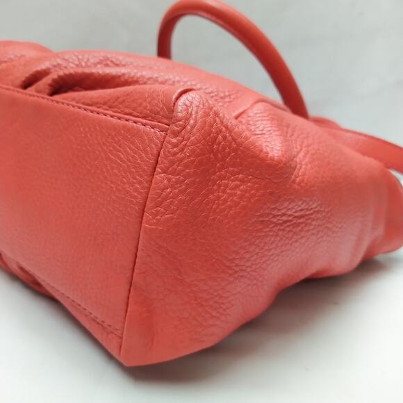 Marc by Marc Jacobs Classic Q Scarlet Red Leather Double Handles Shoulder Bag - Picture 16 of 16